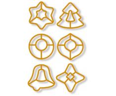 Tescoma 630916 Delicia Tagliabiscotti per Decorazioni Natalizie con 2 Nastri, 6 Pezzi