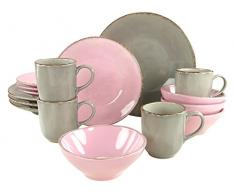 Creatable 14778Â Organic Ella Servizio da Tavolo di 16Â Pezzi, Pietra Multicolore, 48Â x 34Â x 32Â cm