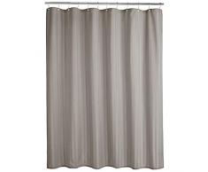 AmazonBasics - Tenda da doccia Damask in poliestere, grigio, 183 x 200 cm