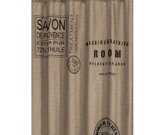 Sealskin 233321374 - Tenda da Doccia, Motivo Savon de Provence, 180 x 200 cm