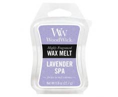 Woodwick Mini Wax Melt Lavender Candela, Cera, Viola, 7x2 cm