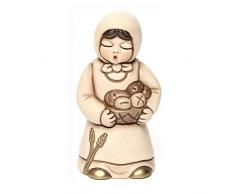 THUN - Donna con Cesta di Pane - Statuine Presepe del Giubileo - Ceramica - I Classici
