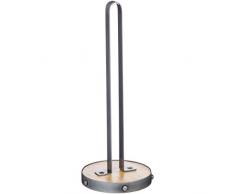 Kitchen Craft Portarotolo da Cucina, Metallo, Grey/Beige, 12 x 12 x 31 cm