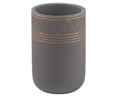 Gedy Calipso portaspazzolini, Cemento, Grigio, 7,7Â x 7,7Â x 11,3