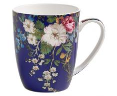 Maxwell & Williams Kilburn Becher Floral Muse, Geschenkbox, Porzellan, WK09400 Tazza, Porcellana, Blu, 11.5 x 8.5 x 10.5 cm