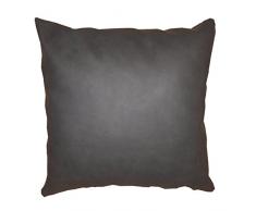 Olibo Pandora Cuscino Bombato, Ecopelle, Nero, cm 60X60