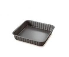 Ballarini Patisserie Stampo Quadro, Alluminio, Nero, 24 x 24 cm