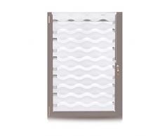 Relaxdays, Bianco Tenda a Rullo Doppia,Montaggio Senza Trapano, Oscuramento Variabile, LxH:100x150 cm, Tessuto L:96 cm, Poliestere, Alluminio, plastica, 5 x 100 x 150 cm