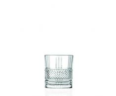 RCR Cristalleria Italiana S.p.a. Linea Brillante | Bicchieri da Acqua in Vetro Moderni Set 6 Bicchieri di Cristallo da 34 Cl