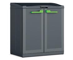 Keter Moby Recycling - Armadio per La Raccolta Differenziata - 90X55X100H Antracite