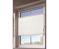 mydeco 65440 Tenda PlissÃ© - pretensionatori - gratuitamente - Senza Foratura, 120 x 130 cm, Colore Bianco
