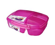 Sistema 920 Porta Pranzo con 3 Scomparti, Polipropilene, Multicolore