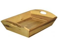 Kesper 63821Â Cestino per Il Pane Contenitore 38Â X 27, 5Â X 10, 5Â cm, in Legno di Acacia, Legno, Marrone, 38Â x 27.5Â x 10.5Â cm