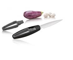 Vacu Vin Vd466234 Coltello Spelucchino con Spazzolina Incorporata, 2 in 1