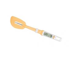 Tescoma 630128 Delicia Termometro Digitale con Spatola, Silicone, Giallo/Bianco