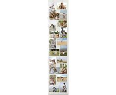 empireposter 739360Â foto tenda Memory Collage Multi Shot cornice per foto in pvc per 20Â foto da 10Â x 15Â cm, Legno, Multicolore, 140.0Â x 30.0Â x 1.0Â cm