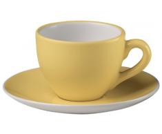 Bitossi Home Set Di 6 Tazze Da Caffè Con Piattino, Linea Sorbetto, Limone