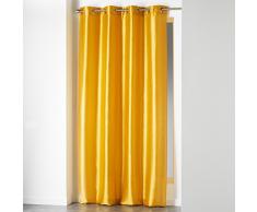 Douceur d’Intérieur - Tenda con occhielli, in poliestere, dimensioni: 140 x 240 cm, ceramica, mostarda, 140x1x240 cm