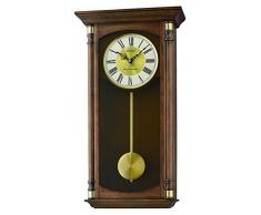 Seiko Amazonukkitchen Dual scacciaspiriti in Legno Orologio da Parete con Pendolo, Legno, Legno, Brown, 18.4 x 37.1 x 66.3 cm