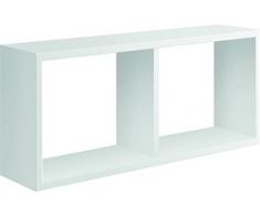 SANITEC Morgana Mensola, Legno, Bianco, 15.5x70.0x30.0 cm