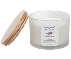 RITZENHOFF Aroma Naturals Nature Candela profumata, Rosa, Latte, 11 x 11 x 8.5 cm