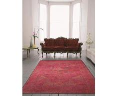 benuta Moderner Teppich fÃ¼r Wohn-und Schlafzimmer Tappeto, Fibra Sintetica, Rosa, 80 x 140 cm