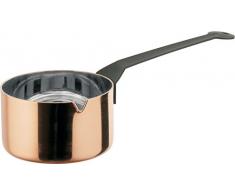 Alessi Officina 90105/14 La Cintura di Orione Casseruola a Manico Lungo o Russa, Rame/Acciaio Inossidabile 18/10, Argento