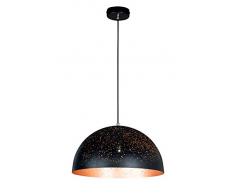 WOFI Torre Lampadario a Sospensione E27, 60 W, Marrone, Ã: 40 cm