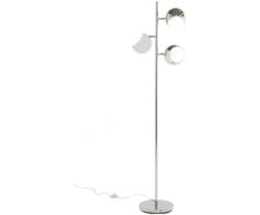 Kare Lampada A Stelo Calotta Cromo, Argento, 151 x 25.5 x 40 cm