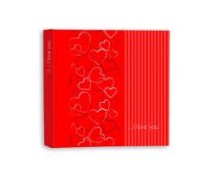 ZEP-Valentine VV313120 New Album Fotografico, 40 Pagine, 31 x 31 cm, Colore: Rosso