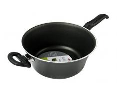 BALLARINI Paiolo Antiaderente Firenze cm20 Pentole e Preparazione Cucina, Cortan, Nero, 20 cm