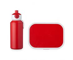 MEPAL - Set per Pranzo Campus, 2 Pezzi, 0 mm, Colore: Rosso