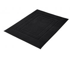 Kleine Wolke Plaza 3006114377 Tappetino da Bagno in Cotone, 60 x 80 cm, Cotone, Nero, 20x20x5 cm