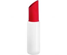 ASA 46202/019 - Vaso a Forma di Rossetto, Serie Beauty, Diametro 5 cm, Altezza 20 cm, Colore: Rosso