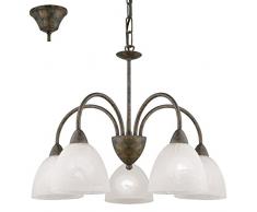 Eglo Dionis Lampadario a Sospensione E14, Marrone