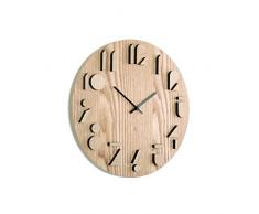 Umbra 118080-390, Orologio da Parete in Legno Naturale, neutro