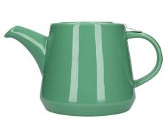London Pottery Hi-T Set di teiera infusore con Filtro e Vassoio antigoccia Integrato, Terraglia, Verde