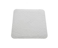 FERIDRAS Vortice Tappeto Antiscivolo, Gomma, Bianco, 2x22x64 cm