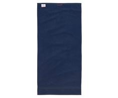Tom Tailor 100111/900/770 - Telo da doccia in spugna a tinta unita tinta unita 80 x 200 cm blu navy