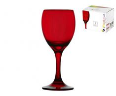 Pasabahce 5561520_Rosso Set 6 Calici Optic Vino Cl20 Arredo Tavola, Vetro