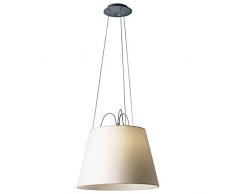 Artemide Tolomeo Mega Lampada Sospensione 42 Carta Pergamena, argento