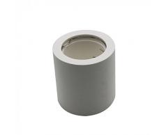 Portafaretto da soffitto rotondo in gesso V-TAC per lampade GU10 / GU5.3 VT-727RD - SKU 3665, a_riflettore