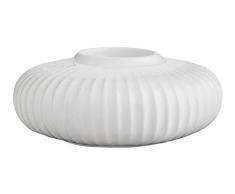 Kähler Hammershoi - Portalumini in Porcellana, 13 cm, Colore: Bianco