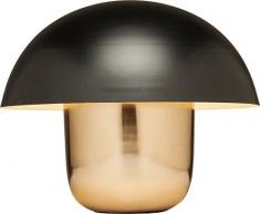 Kare 60199, tavolo Mushrooms, colore nero, in rame, lampada moderna da comodino a forma di fungo, 44 x 50 x 50 cm, Grande
