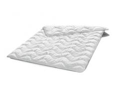 Traumnacht Basis, Piumone con accogliente copertura in microfibra, Leggero, Bianco, 155 x 220 cm