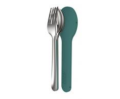 Joseph Joseph Goeat salvaspazio, Set di Posate in Acciaio Inox, Petrolio