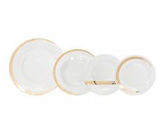 Tognana Servizio tavola 18 Pezzi Saten, Porcellana, Oro