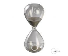 Mascagni Clessidra 10Â Minuti Vetro Grigio 15Â x 7Â x 7Â cm