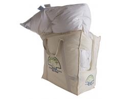 Daunex Badia Medium Piumino, Cotone, Bianco, Matrimoniale, 250x200x2 cm