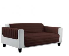 Italian Bed Linen Copridivano Elegant 3 Pst, Marrone/Panna, 175x50x1 cm